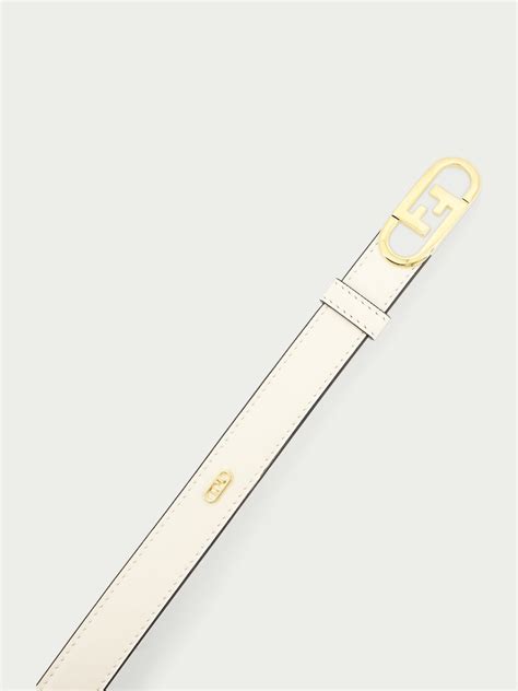 Shop Fendi O'Lock Leather Belt 